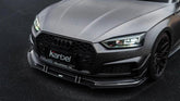 Karbel Carbon Dry Carbon Fiber Front Bumper Canards for Audi S5 & A5 S Line 2017-2019 B9 - Performance SpeedShop